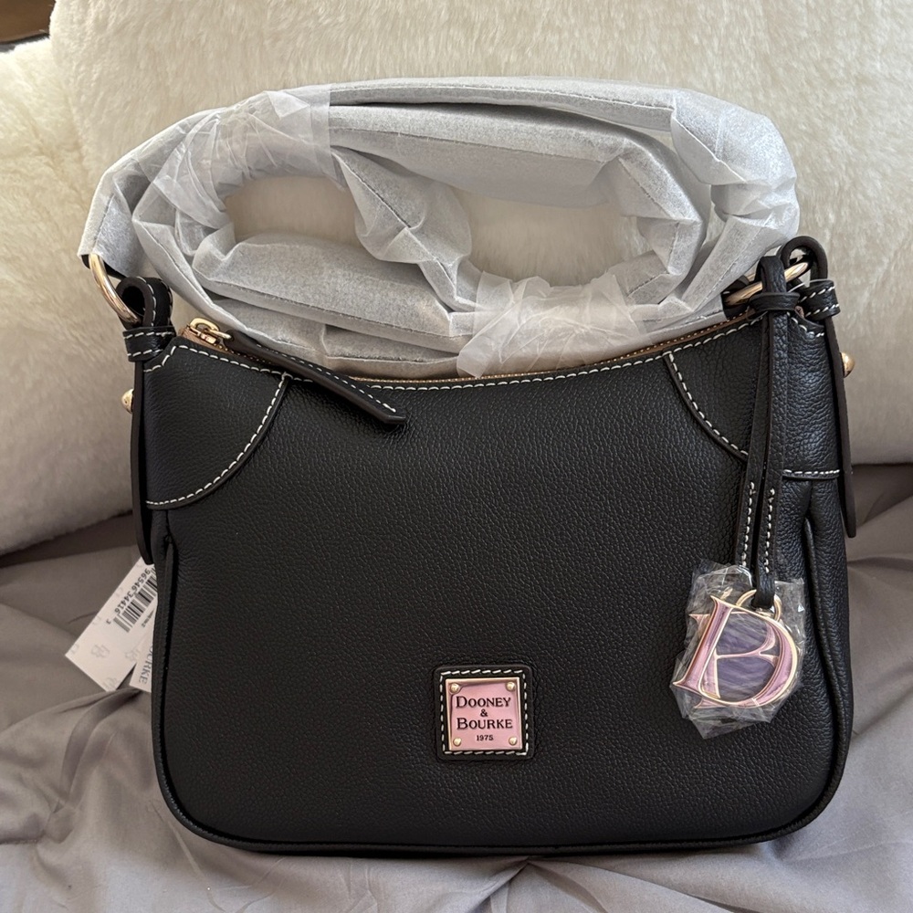 NWT Dooney & Burke crossbody Satchel W/ Dust Bag & certification.